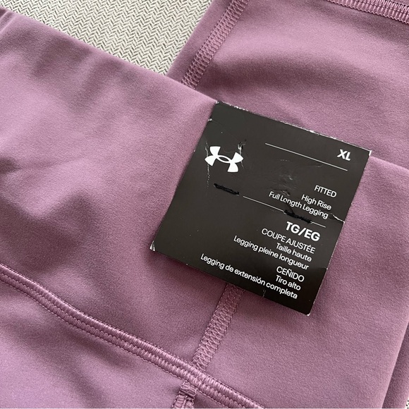 ๐ NWT Under Armour Full Motion Misty Purple leggings XL - Picture 10 of 10